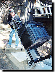 climb steps with your forklift