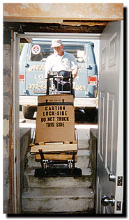 Escalera StairCat Forklift climbing steps