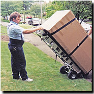 Escalera StairCat Forklift with Big Wheel on grass